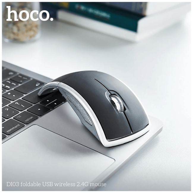 hoco. Miš bežični, 1200 dpi, USB2.0 - DI03 Foldable - Image 5