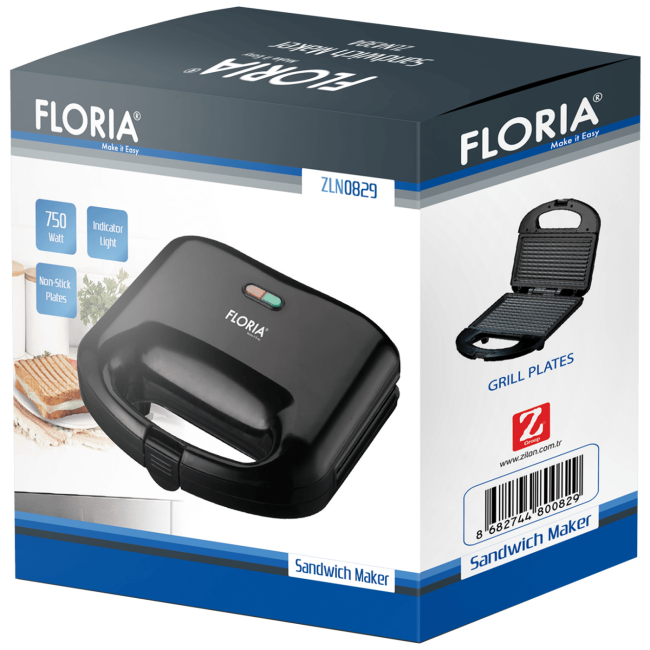 Floria Toster, LED indikator, 750 W - ZLN0830 - Image 2