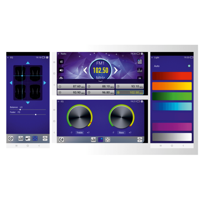 SAL Pametni auto radio sa držačem za smartphone, 4 x 45W - VB 8000 - Image 3