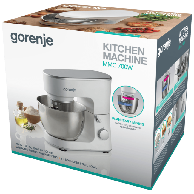 Gorenje Mikser sa posudom, 700W, 6 brzina, kuhinjski robot - MMC700W - Image 2