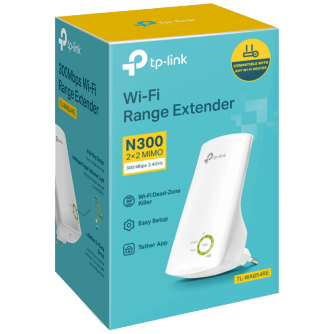 TP-LINK Wireless-N Extender-Access Point, 300Mbps, 2,4GHz - TL-WA854RE - Image 2