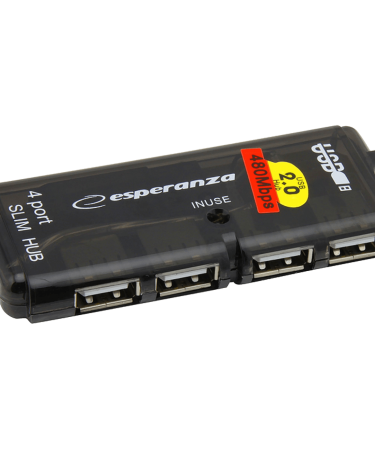 Esperanza USB2.0 razdjeljnik,  HUB, 4 porta - EA112