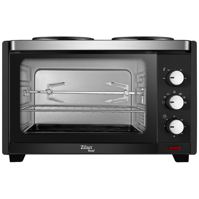 Zilan Mini pećnica sa grilom + ventilator,  28 l, 3200 W, crna - ZLN0997 - Image 3