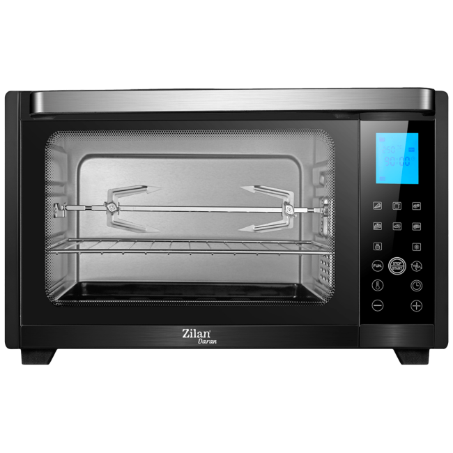 Zilan Mini pećnica sa grillom, zapremina 28 l, 1600 W, crna - ZLN1031 - Image 3