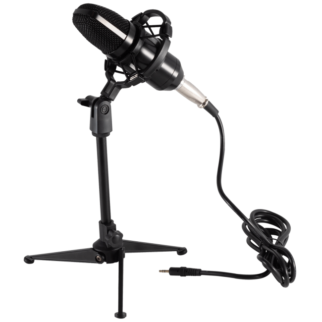 SAL Mikrofon, studijski, sa postoljem, 3.5 mm, 2.4 met. - M 12