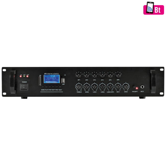 SAL Pojačalo 110V sa miksetom 120W, Bluetooth, FM,  USB - MPA 120BT