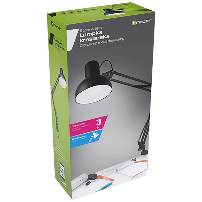 Tracer Lampa,stolna, E27 grlo, max. 40 W - CLIP CLAMP DESK LAMP ARTISTA - Image 2
