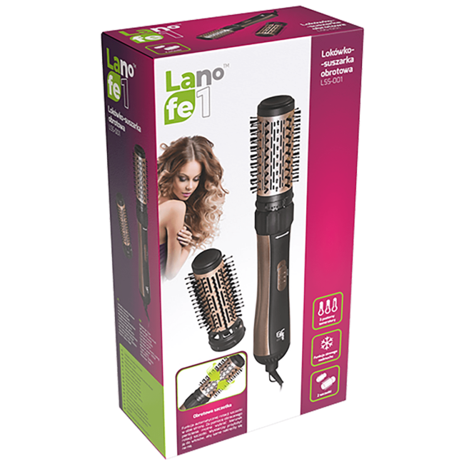 Lafe Rotirajuća četka za kosu, 1000W - LSS001 - Image 2