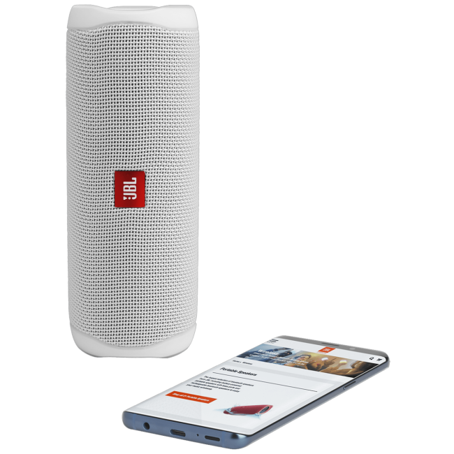 JBL Zvučnik bežični, Flip 5, Bluetooth, IP67, Steal White Stone - Flip 5 Steal White Stone - Image 5