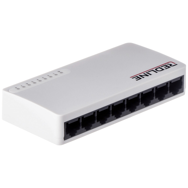 REDLINE 8-portni mrežni switch, 10/100Mbps - RL-S1008M - Image 2
