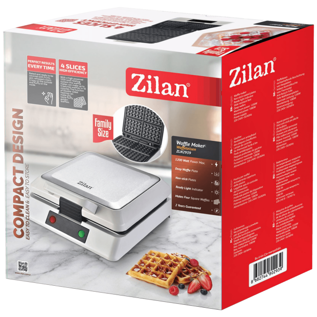 Zilan Aparat za vafle, 1200 W - ZLN2939 - Image 2