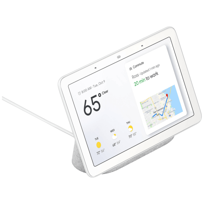Google Pametni 7" zaslon, Google Assistant, WiFi, Bluetooth - Google Nest Hub Chalk - Image 3