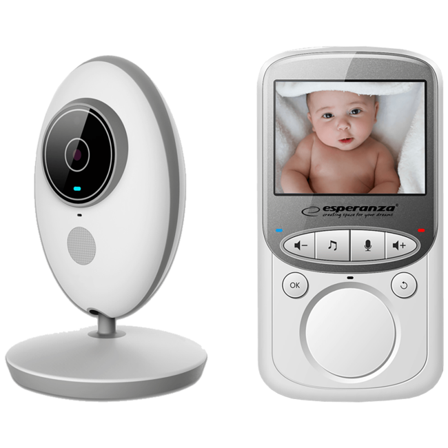Esperanza Baby monitor, 2.4" LCD, LED indikator, 2.4 GHz - EHM003