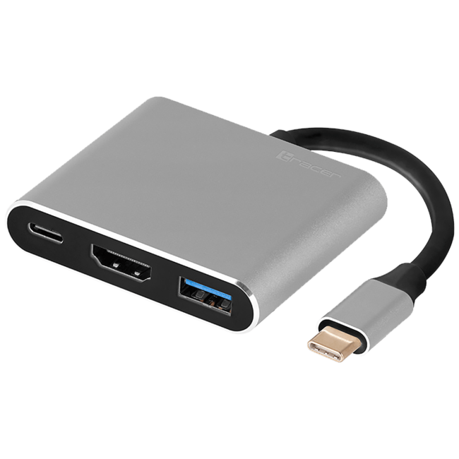 Tracer Adapter USB type C na HDMI, USB3.1, USB type C - ADAPTER A-1
