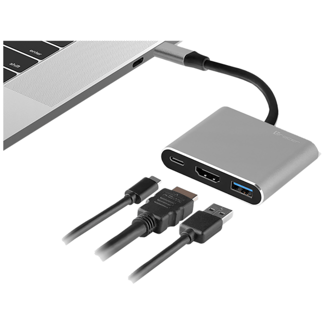 Tracer Adapter USB type C na HDMI, USB3.1, USB type C - ADAPTER A-1 - Image 3