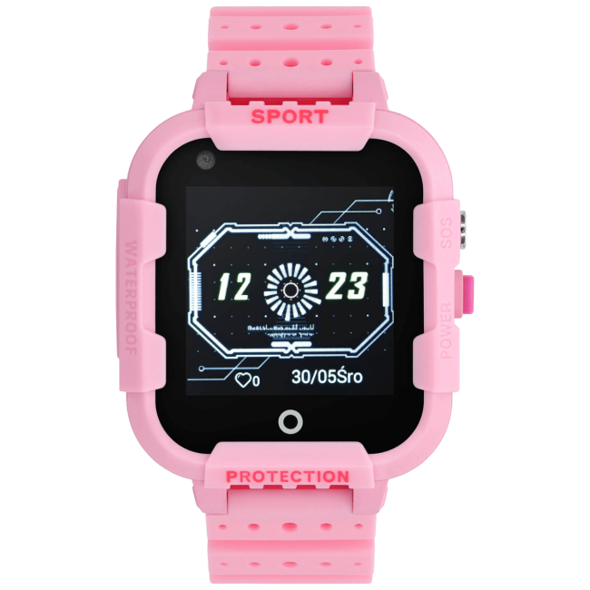 Garett Sat pametni, 4G LTE, 1.4", WiFi, Bluetooth, IP67 - Garett Kids 4G Pink - Image 3