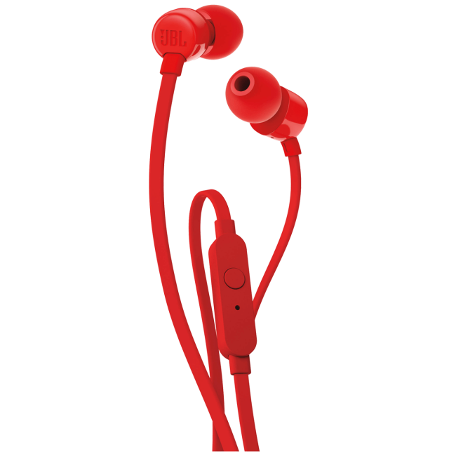 JBL Slušalice sa mikrofonom, 3.5 mm jack, crvena - T110 Red