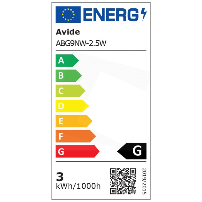 Avide Sijalica, G9, LED 2.5W, 4000K, 230V AC, bijela svjetlost - ABG9NW-2.5W - Image 3