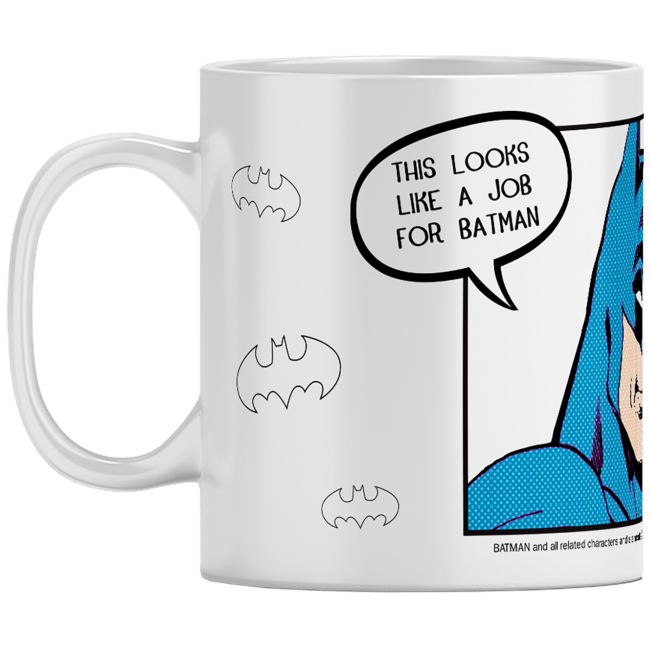DC Šolja, Batman, 330 ml - Batman 056 DC White mug - Image 2