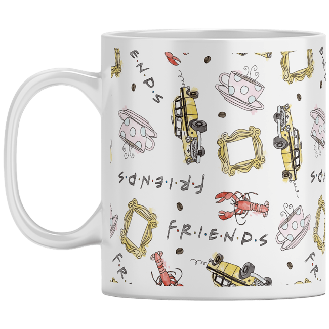 Friends Šolja, Friends, 330 ml - Friends 041 Friends Black mug - Image 2