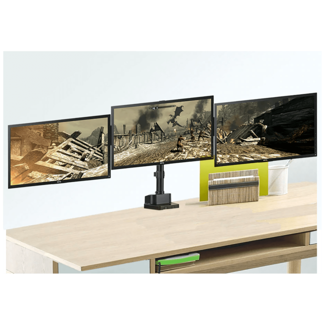Maclean Stolni nosač za 3 LCD monitor, 17 "- 27", 2 x USB3.0 port - MC-811 - Image 5