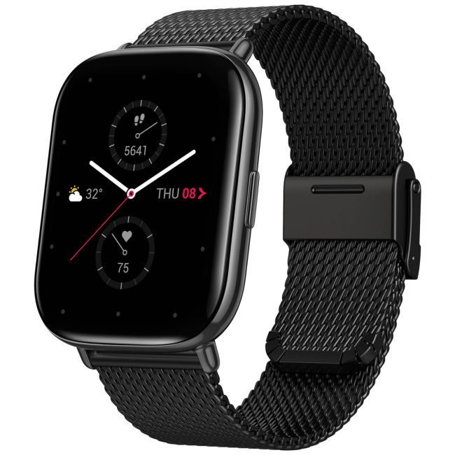 Amazfit SAT pametni, 1.65" AMOLED, vodootporan 5ATM, BT - Zepp E (square) Metallic Black S.E