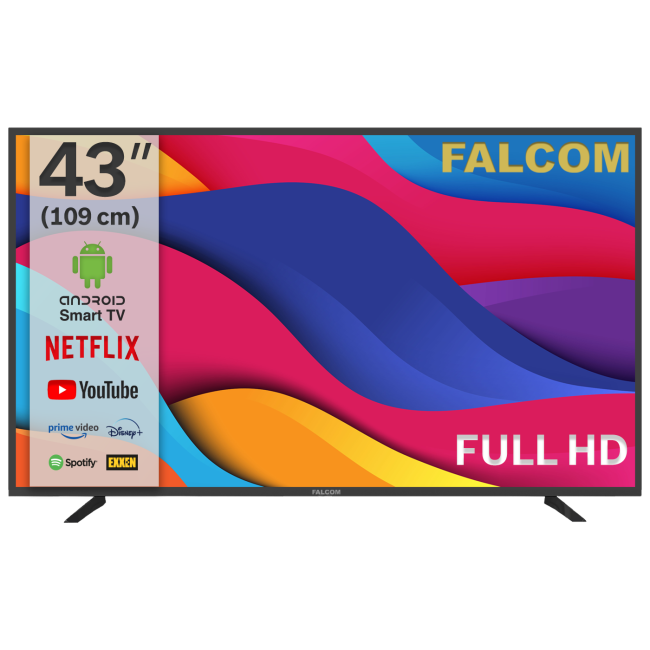 Falcom Televizor Smart LED  43" FullHD,Bluetooth ,WiFi, Android - TV-43LTF022SM