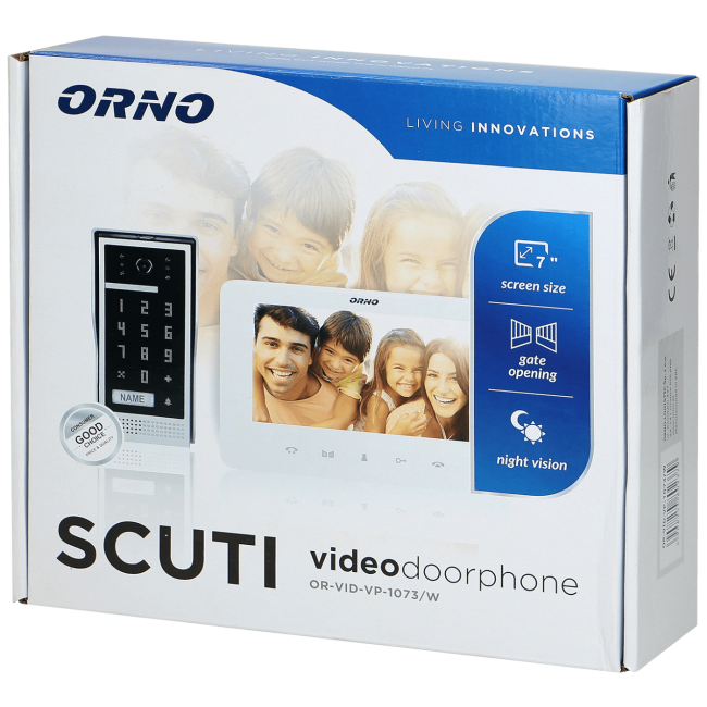 Orno Video interfon 7", set, Scuti - OR-VID-VP-1073/W - Image 2