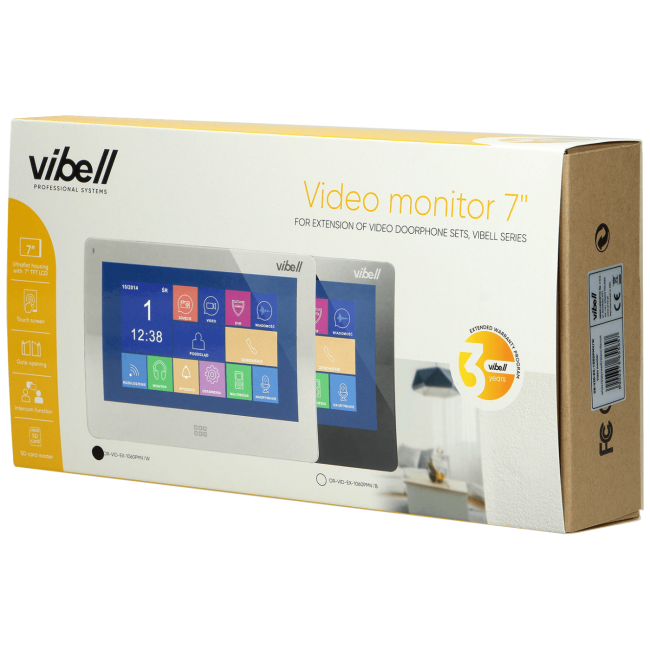 Vibell Video interfon, unutarnja jedinica, Vibell series - OR-VID-EX-1060PMV/W - Image 2