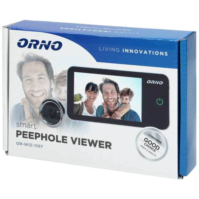Orno Digitalna špijunka za ulazna vrata, 4" LCD - OR-WIZ-1107 - Image 2
