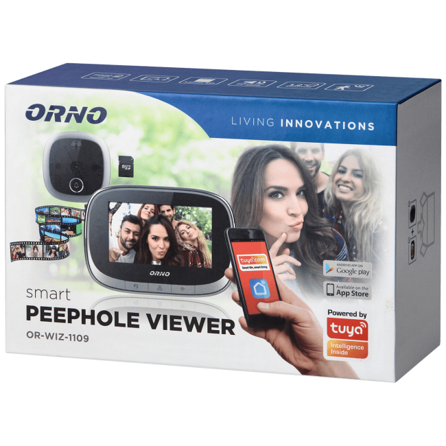 Orno Digitalna špijunka za ulazna vrata, 4.3", LCD, WiFi - OR-WIZ-1109 - Image 2