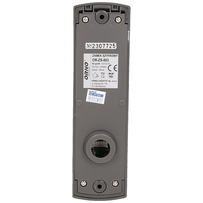 Orno Tastatura sa RFID karticom, Tag reader, IP55 - OR-ZS-803 - Image 4