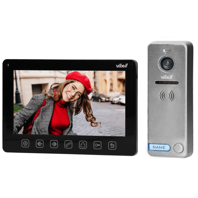 Vibell Video interfon, 7" LCD, Noveo, set - OR-VID-EX-1057/B