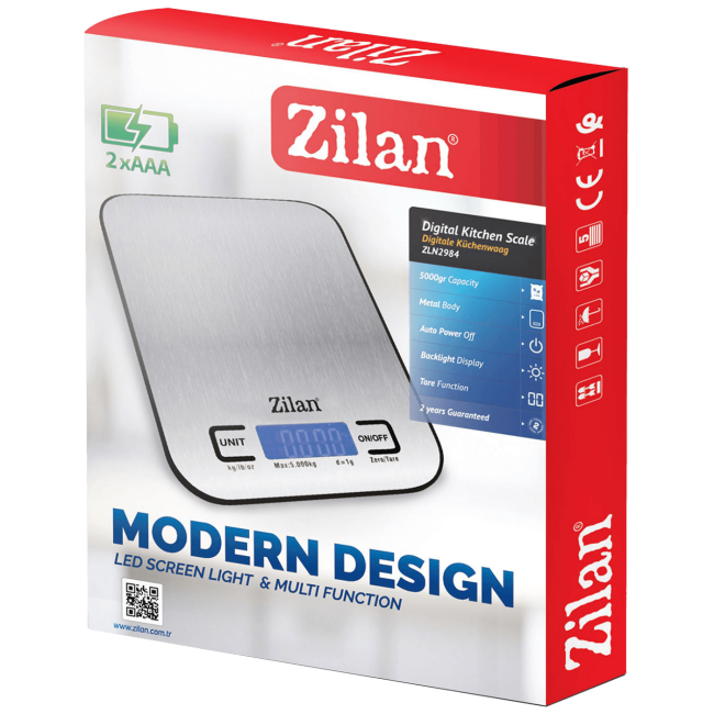 Zilan Vaga kuhinjska, do 5 kg., INOX - ZLN2984 - Image 2