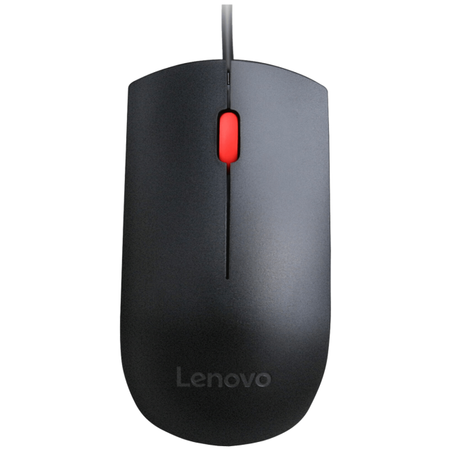Lenovo Miš optički, 1600 dpi, 3 tipke, USB - OEM USB Optical Ergonomic Mouse - Image 2