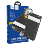hoco. Punjač prijenosni sa lampom, Hoco j73, 30000mAh, 2A / 2A - J73 Powerful, Black