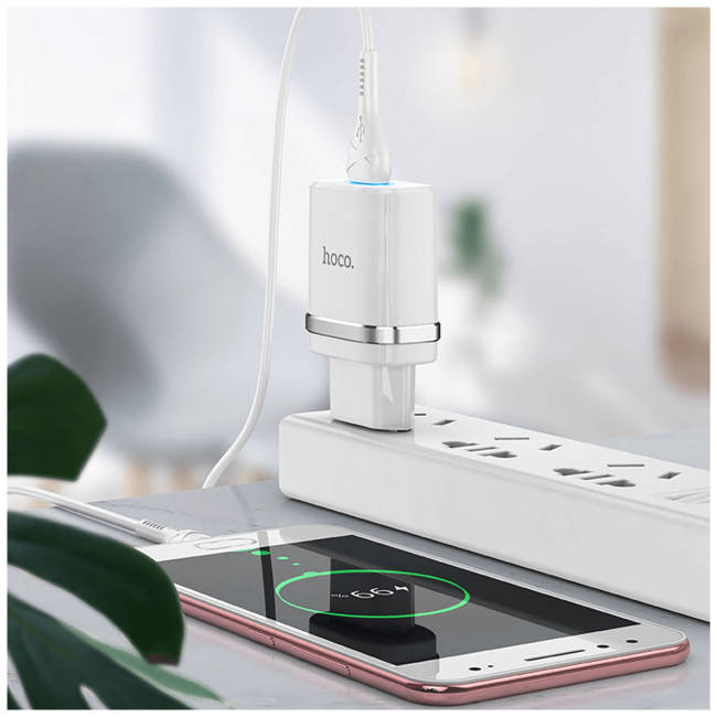 hoco. Punjač kućni sa micro USB kabelom, N1, 2.4A - N1 Ardent microUSB - Image 4