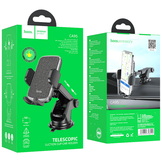 hoco. Auto držač za mobilne uređaje od 4.5 do 6.7" - CA95 Polaris - Image 2