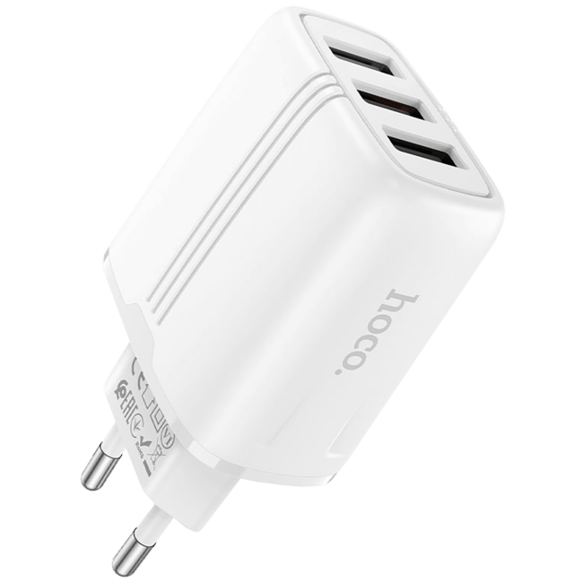 hoco. Punjač kućni za smartphone, tablete...,  N15, 3 x USB, 2.4A - N15 Amazing - Image 3