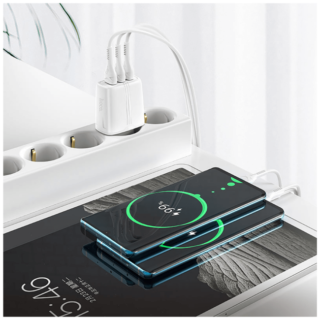 hoco. Punjač kućni za smartphone, tablete...,  N15, 3 x USB, 2.4A - N15 Amazing - Image 5