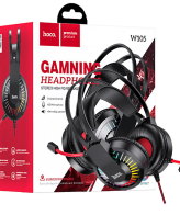 hoco. Slušalice sa mikrofonom, gaming, 3.5 mm / USB, LED - W105 Joyful