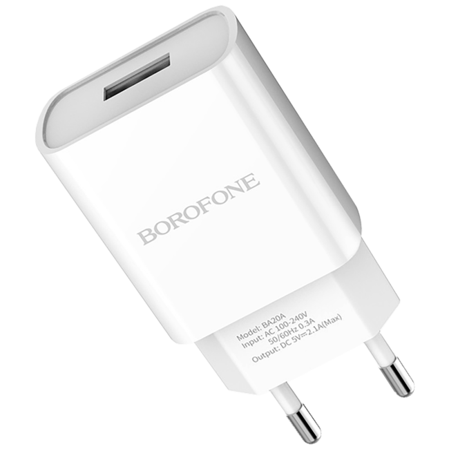 Borofone Punjač kućni, za smartphone, tablete..., 2.1 A - BA20A Sharp - Image 3