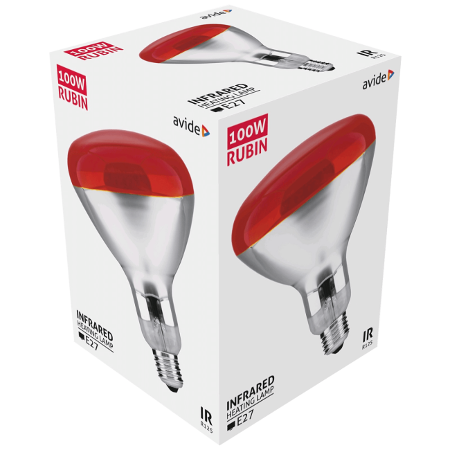 Avide Sijalica, 100W, E27, Infra Red, IP20 - ASIR27-100W-R - Image 2