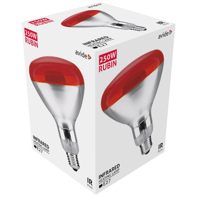 Avide Sijalica, 250W, E27, Infra Red, IP20 - ASIR27-250W-R - Image 2