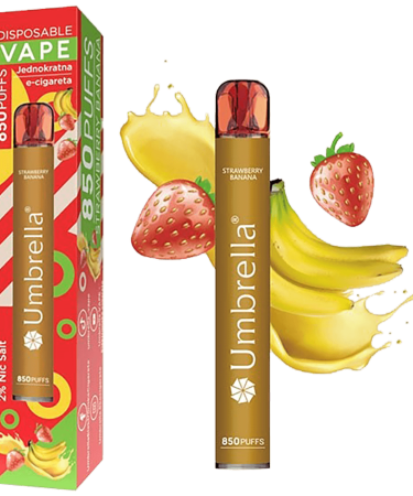 Umbrella Cigareta elektronska, jednokratna,  Strawberry Banana 20 mg - 850 Puffs Strawberry Banana 20 mg
