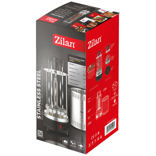 Zilan Grill / Roštilj, električni, vertikalni, 900 W - ZLN5565 - Image 4