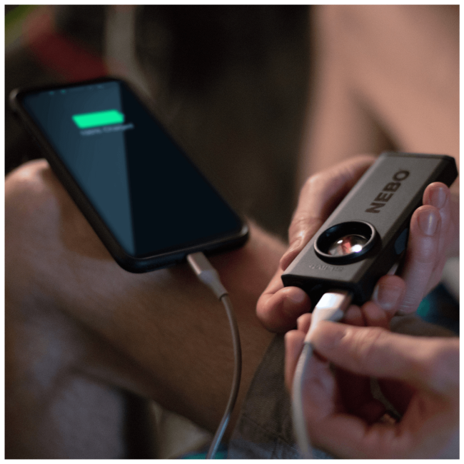 Nebo Ručna svjetiljka, Laser Pointer, Power Bank, 700lm, 1500 mAh - NE6859 - Image 4