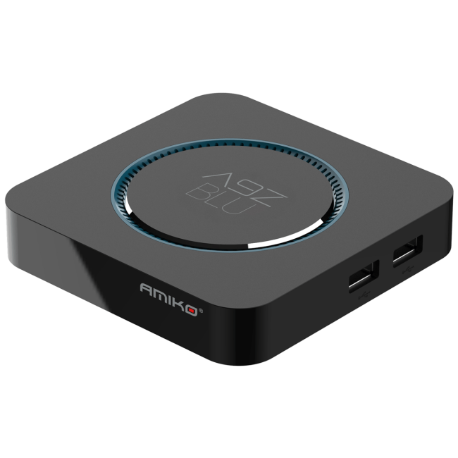 Amiko Prijemnik IPTV, Android OS, 2/16GB, 4K, 2.4/5 GHz WiFi - A9Z Blue
