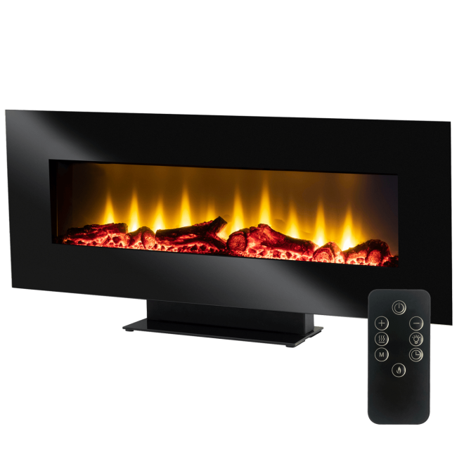 home Kamin, električni, 1800W, LED svjetlo, daljinski upravljač - FKK 24
