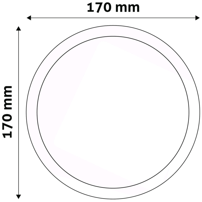 Avide Plafonjera LED, ugradna, 12W, 950 lm, 4000K, IP20 - ACRPNW-R-12W-ALU - Image 3